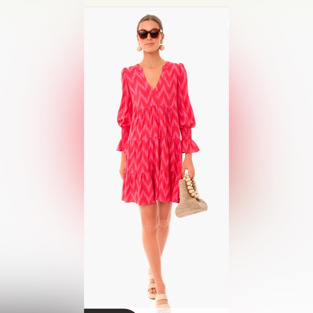 Tuckernuck Pomander Place Ikat Kenzo Dress Hot Pink